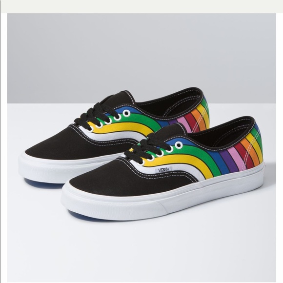 mens rainbow vans